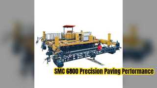 Pavimentadora de concreto SMC 6800, sucesso de construção no exterior